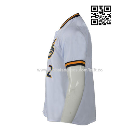 Source Custom Made Plain Blank Sublimation Majestic Athletic Jerseys Mens 2  Button Baseball Jersey on m.