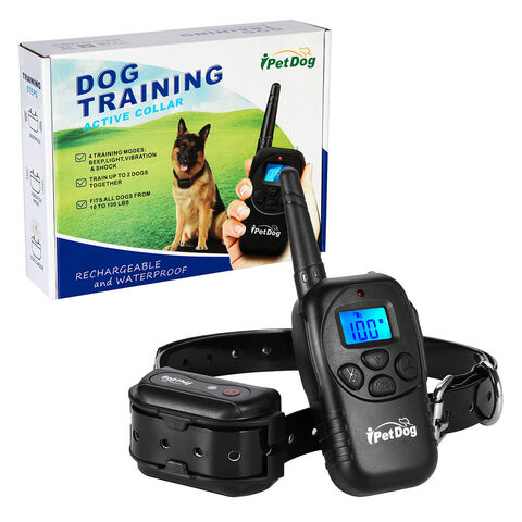 300m Remote Electronic Dog Training Collar With Lcd Display Rechargeable Waterproof 100levels Vibration Shock Stop Barking 998dr China Wholesale Dog Training Collar 15.3 from Shishi Wandaiwang Group C...