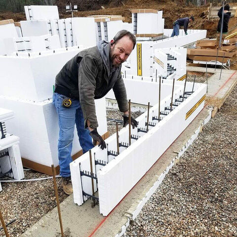 Icf Foam Building Blocks Construction Lite-Form Insulated Concrete