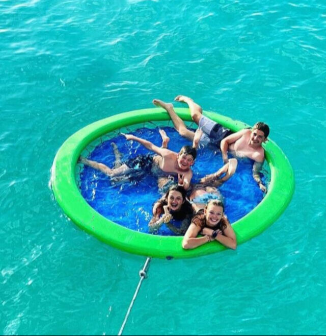 Floating Dock Pool Buy Wholesale China Inflatable Floating Docks Mats With Mesh For Pools ...
