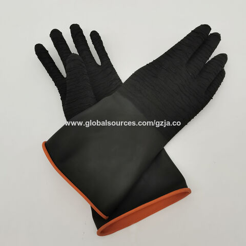 Chine Usine et fabricants de gants en latex froissés d'hiver antidérapants  et de bonne abrasion
