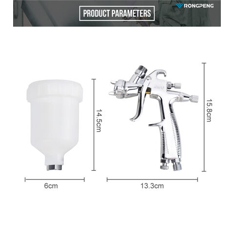 Industrial LVLP Spray Gun RONGPENG R100 0.8/1.0mm Nozzle Gravity