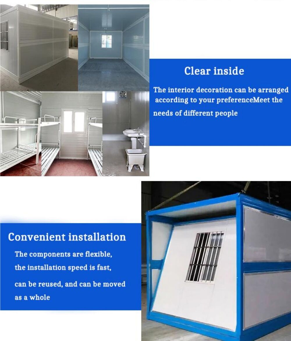 Buy Wholesale China Folding Container House Sandwich Panel Worker Room