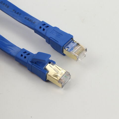 Buy Wholesale China Rj45 Ethernet 28awg Cat8 Flat Cable Cat 8 Network Patch  Cord Soft Flexible 40g 2000mhz 1m 2m 5m & Cat8 Flat Cable Cat 8 Network  Patch Cord Soft at