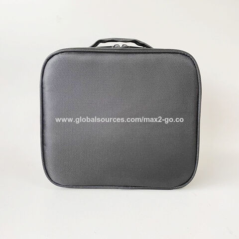 Trousse de Maquillage Eva Noire avec Fermeture Éclair et Logo Personnalisé Promotionnel, Sacs Cosmétiques, Vente Chaude, Pinceaux de Maquillage, Trousse de Toilette Rose avec Insert Assemblable