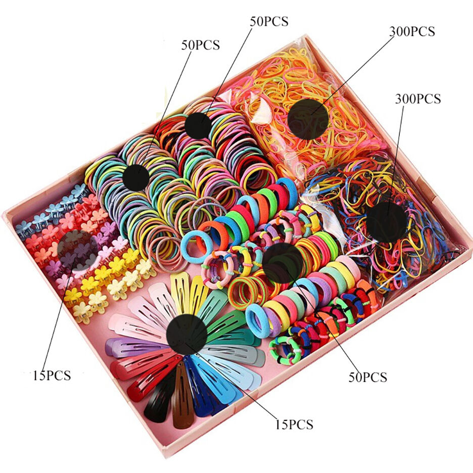 Buy Wholesale China New Style Rubber Hair Bands Set 780 Piece Mixed