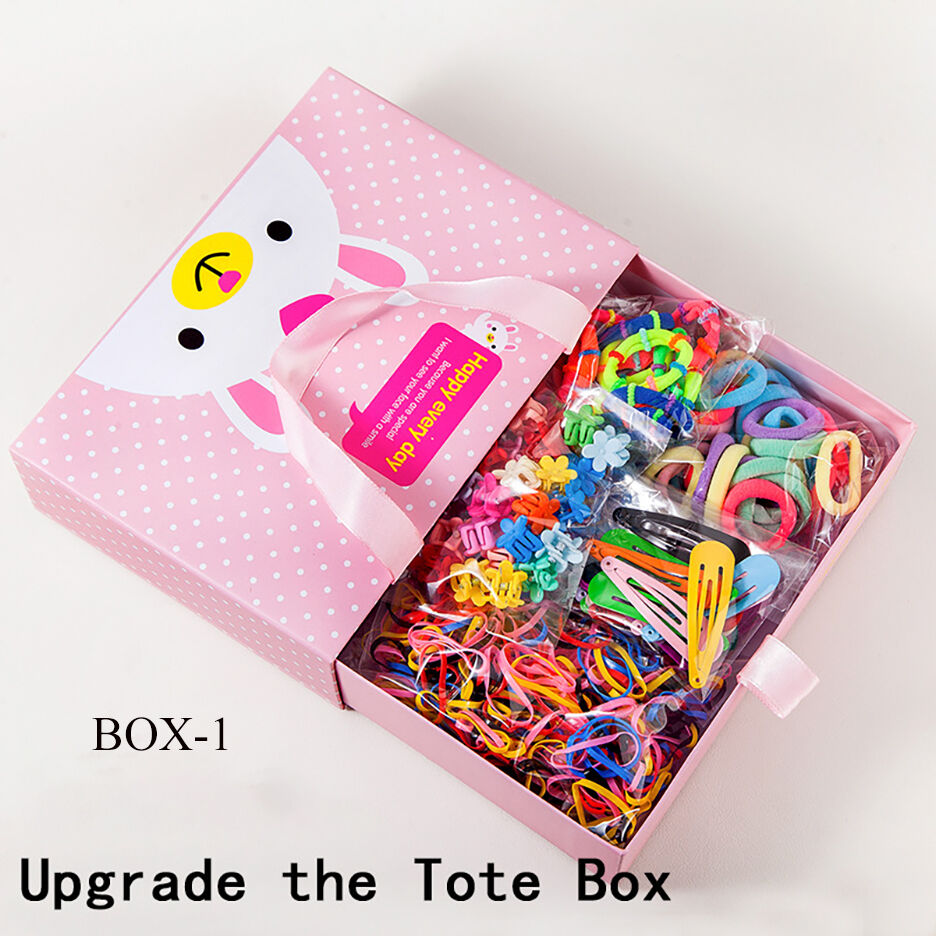 Happy Threads Playful Elegance: Handmade Giraffe Hair Accessories Set for Kids' Style