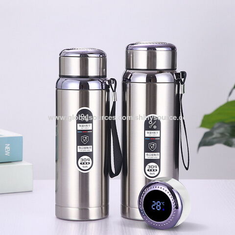 800ML 1000ML Stainless Steel Thermal Water Bottle LED Temperature