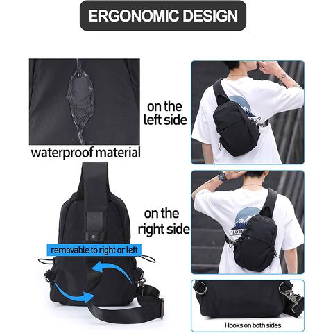 Bolso de hombro pequeño para hombre, mochila Diagonal de moda, bolso de  pecho ligero para niño