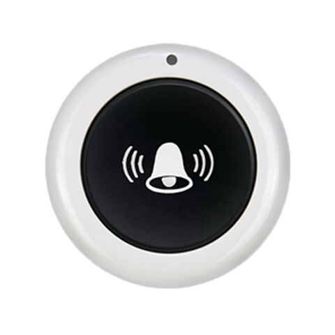 Timbre inalámbrico RF con control remoto para hospitales, residencias de ancianos, llamada de cama, SOS de emergencia para ancianos. Incluye cinta adhesiva para fácil instalación.