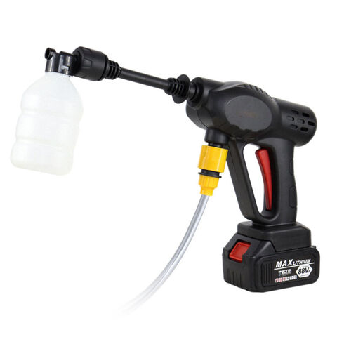 Pistola de Agua a Presión Inalámbrica para Lavado de Coches con Batería de Litio - Hidrolimpiadora Portátil de Alta Presión para Automoción