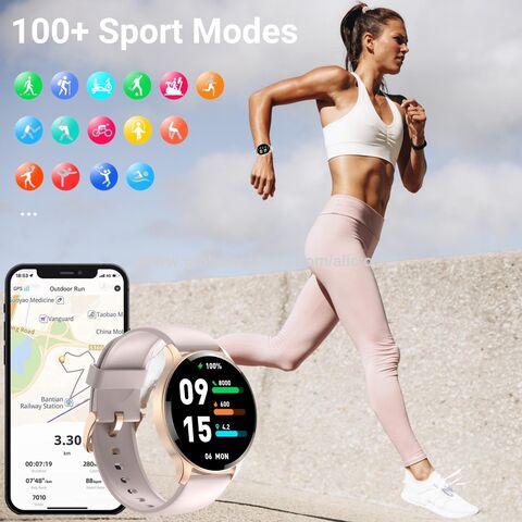 Relojes inteligentes para mujer, reloj inteligente 2022 para teléfonos  Android y iPhone con banda de acero inoxidable, rastreador de fitness