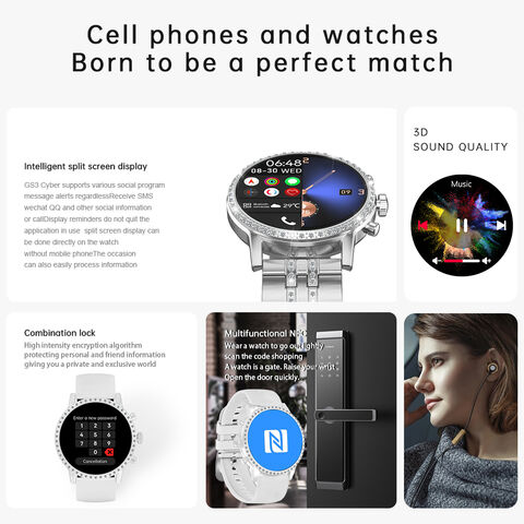 Nfc Smart Watch Männer, Gt4 Pro 360*360 Hd Bildschirm, Kabelloses