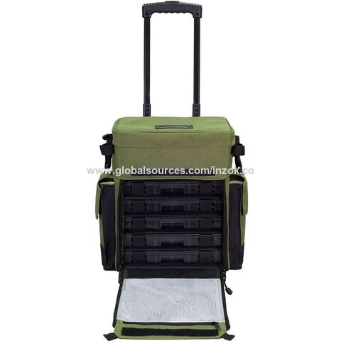 Outdoors Rolling Fishing Tackle Box Storage Bag Backpack Fisherman Gifts  For Men Fish Tackle Bag Roller Tackle Box - China Wholesale Tackle Boxe $22  from Wenzhou Start Inzok Co.,Ltd