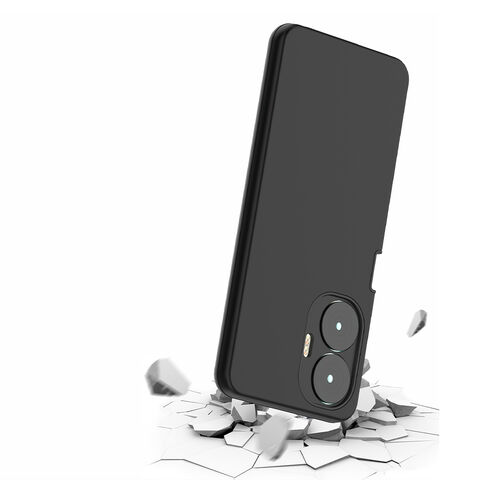 جراب خلفي 2 في 1 مقاوم للصدمات بطلاء مطاطي مخصص وطلاء جلدي لهواتف Realme C55 C51 C53 11X 11 Pro Pro+ 4G 5G