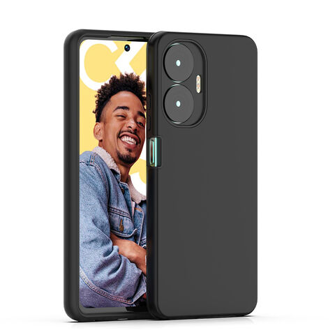 جراب خلفي 2 في 1 مقاوم للصدمات بطلاء مطاطي مخصص وطلاء جلدي لهواتف Realme C55 C51 C53 11X 11 Pro Pro+ 4G 5G