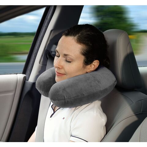 Coussin de voyage 100% pur coussin de cou en mousse de mémoire, confortable  et respirable