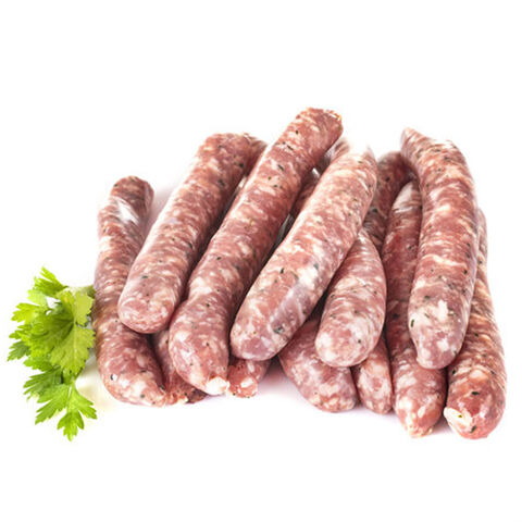 Acheter des saucisses de viande halal et des poivrons