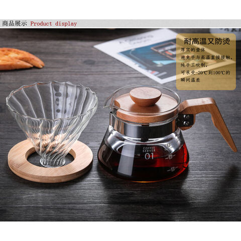 Japandi Saucepan - Borosilicate Glass With Wooden Handle - For