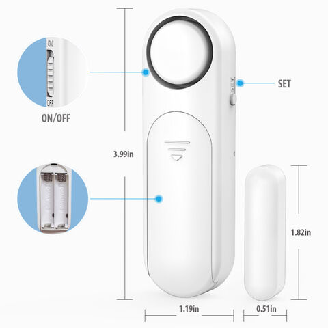Sensores De Movimiento Para Casas Negocios Puerta Ventana Antirobo Con  Alarma