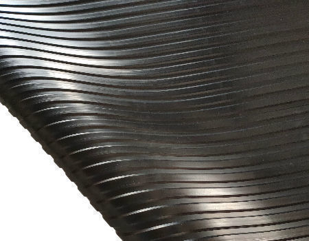 Buy Wholesale China Rubber Mats Black Antislip Wide Ribbed Rubber Sheet ...