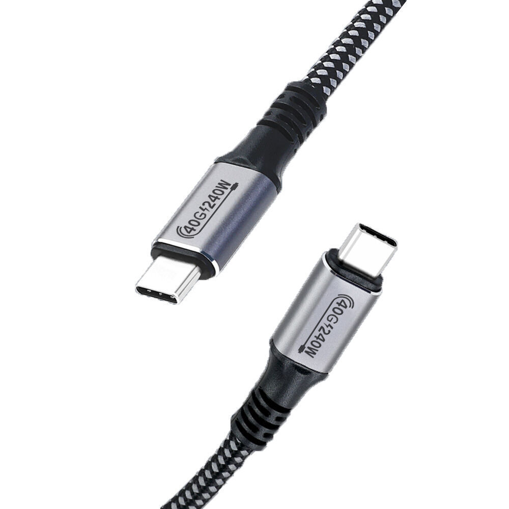 Cable USB 4 de 2m y 3m, Compatible con Thunderbolt 3/4, 5K @ 60Hz,  transferencia de