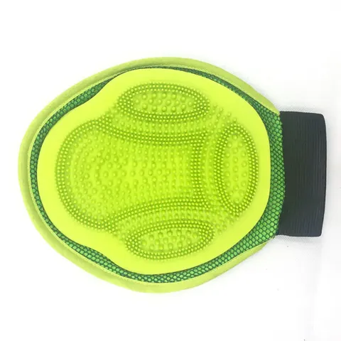 Guantes de Baño y Masaje para Mascotas Perros y Gatos de Silicona Doble Cara Antiarañazos para Aseo