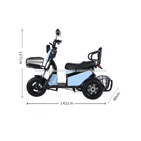 Triciclo eléctrico best sale dos ruedas delanteras