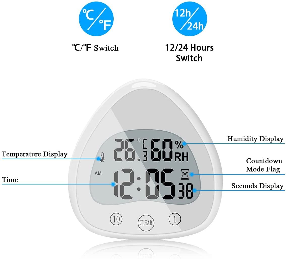 Buy China Wholesale Igital Clock Temperature Humidity Suction Cup