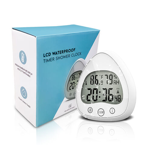 Compre Baldr Reloj De Baño Digital Reloj De Ducha A Prueba De Agua Ventosas  Temporizador De Alarma y Cocina Temporizador Reloj Despertador Reloj De  Pared de China por 6.37 USD