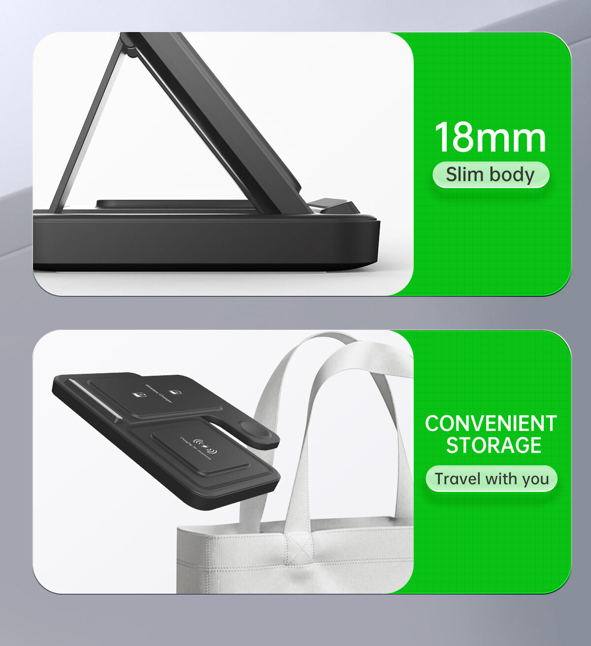 Premium 3-in-1 Wireless Charger for Fast Charging