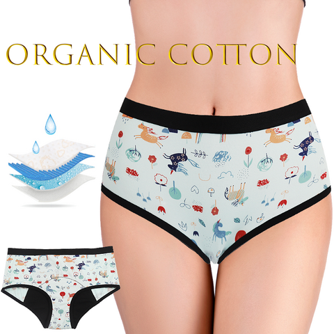 Period Pants High Waist Postpartum Underwear Leakproof Menstrual