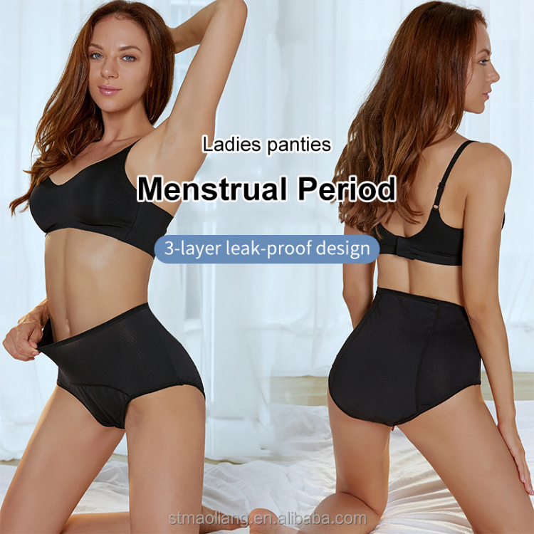 Plus Size Underwear L-8XL Menstrual Panties Physiological Pants