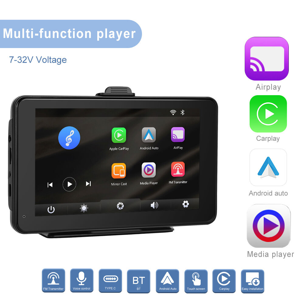 7 Autoradio portatile wireless Apple CarPlay Android Auto