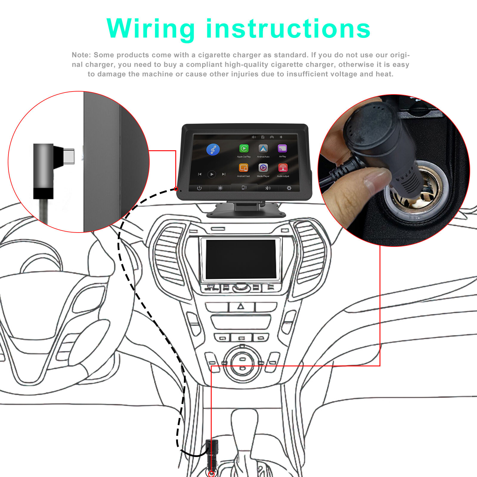 Bulk Buy China Wholesale Podofo Portable Wireless Carplay Screen ...