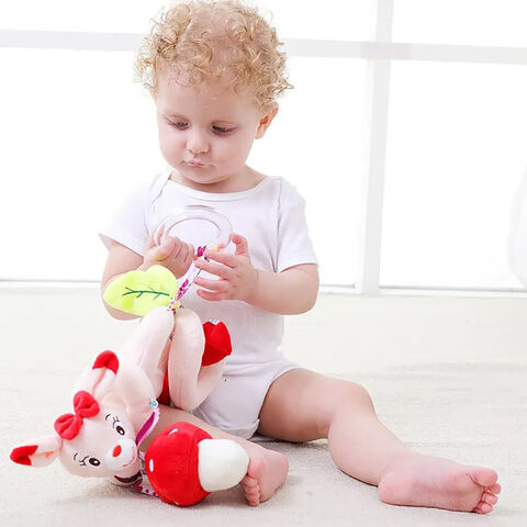 Compre Bebé Recién Nacido Sonajero Conejo Oso Peluche Bebé Juguete y  Sonajeros De Bebé de China por 2.99 USD