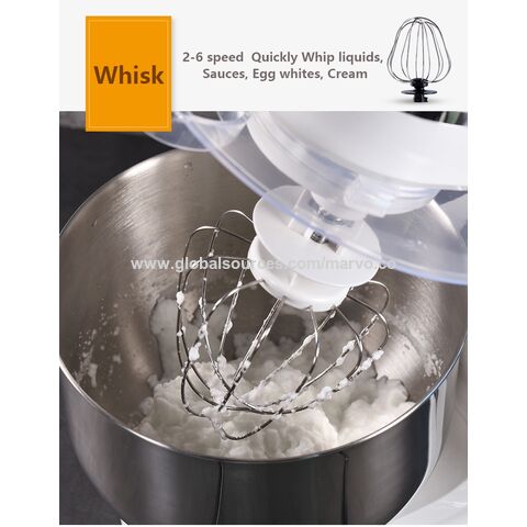 4L Stainless Steel Bowl 6-speed Kitchen Food Stand Mixer Cream