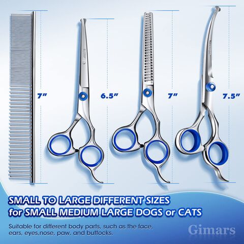 Hair Scissors Hair Cutting Scissors Stainless Steel Razor Hair Trimming  Scissors 6.5 Long Blue