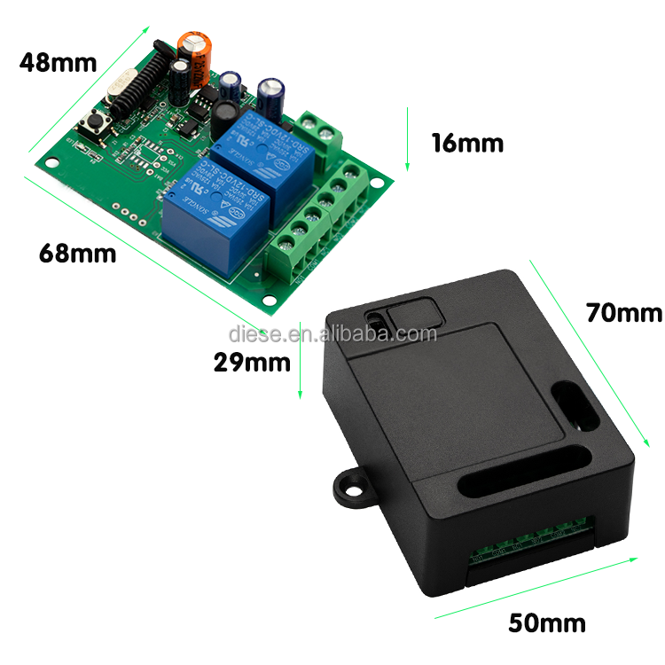 Diese 433Mhz RF Wireless Remote Control Switch ON\OFF AC85V