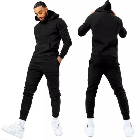 Black Plain Tracksuit - Plain Wear - Men's Outfits - Gym Fashion -Premium Quality - Gift cheapest For Him