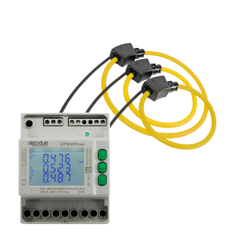 Multifunction 3 Phase Ethernet Meter Rogowski Coils Upm209rgw Algodue ...