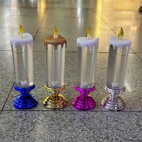 Nouvelles Veilleuses Décoratives Européennes Artisanales, Lampes de Nuit LED Souvenirs Touristiques, Bougies en Cristal de Rêve Colorées et Tendance