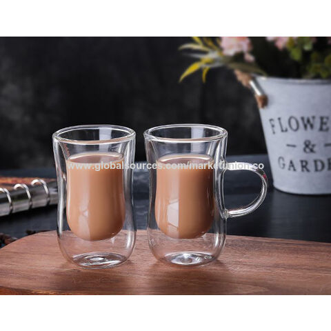 Double Wall Colored Shot Glass for Wine Espresso Drinking Double Wall Glass  Cups - China Pink Glass Cup and Espresso Glasses price