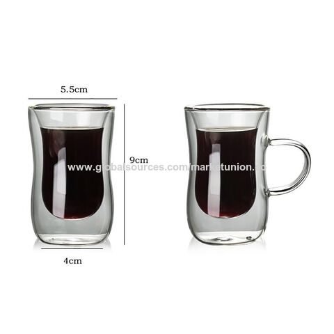 Logo d'impression personnalisée cristal de verre tasse à café tasse de Café  Latte verre - Chine Mug de vin et bière prix