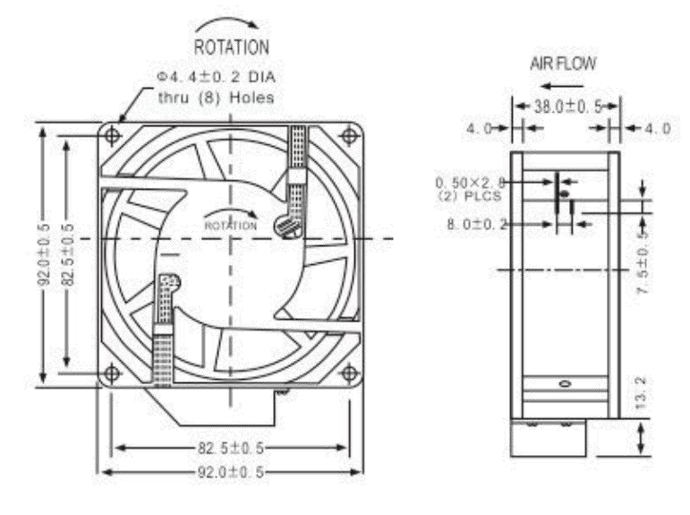 Achetez en gros 8025 80mm Mini Ac Ventilateur De Refroidissement 110 V 220  V 380 V Brushless Ventilateur Axial à Faible Bruit Chine et Ventilateur à  24 USD