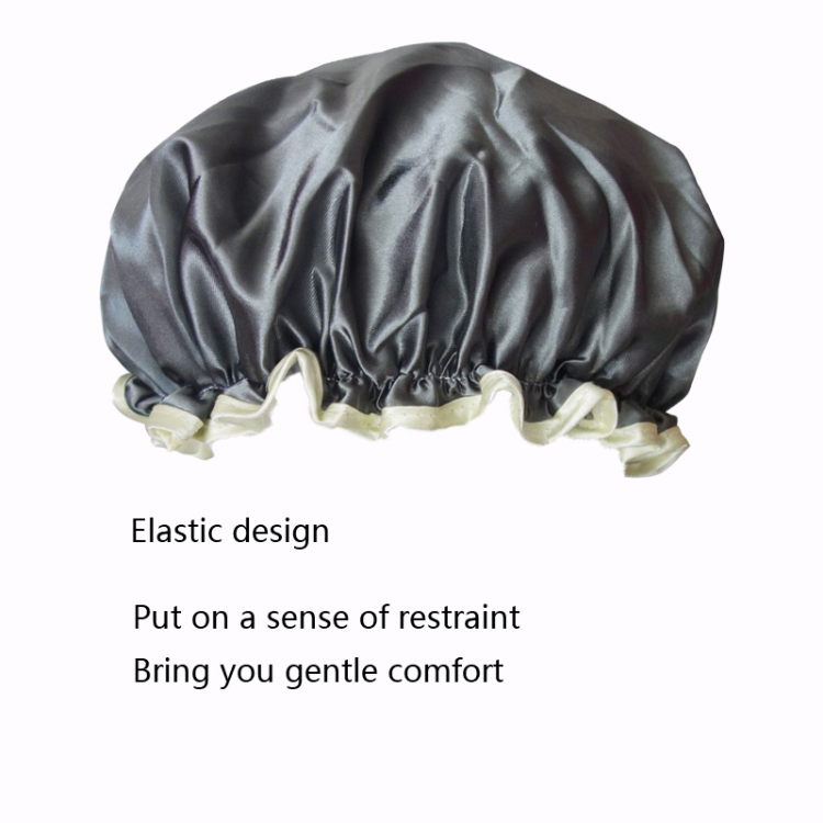 Manufacturer Bath Accessories Dual Layer Pe Fabric Inner Women Bath Cap ...