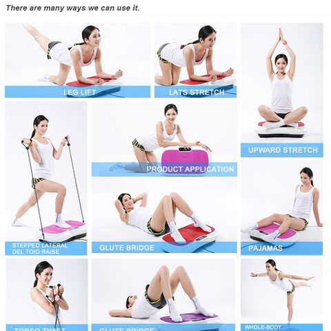 Super Deal Pro Vibration Plate Exercise Machine - Whole Body Workout Vibration Fitness Platform Fit Massage Workout Trainer W