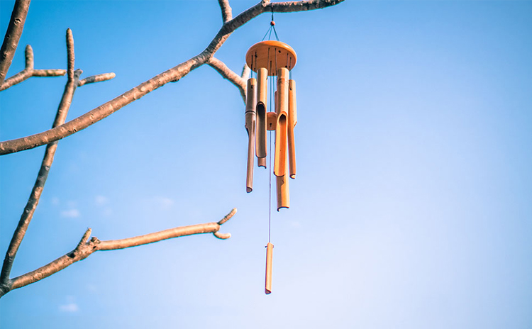 Willstar Bamboo Wind Chimes Garden Hanging Windchime Naturals Handmade Coconut Shell Tubes Balcony Ethnic Style Decoration Outdoor Indoor Yard Patio