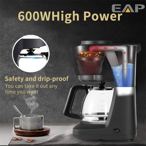  Espresso Coffee Maker, Portable Coffee Cup Pod Mocha Pot, Mocha  Coffee Maker, Household(300ML 6cups): Home & Kitchen