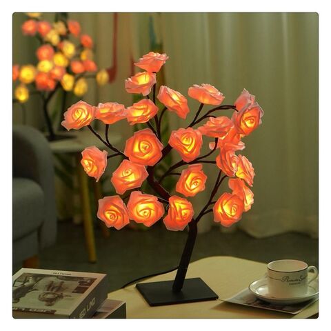 Kaufen Sie China Großhandels-Longstar Heiße Verkaufs Tabletop Bonsai  Schreibtisch Lampe Rose Weihnachts Baum Licht Künstliche Rose Weihnachts  Baum Led-licht und Led-licht Großhandelsanbietern zu einem Preis von 5.21  USD